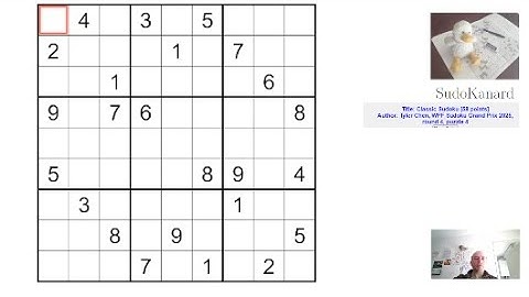 Sudoku classique, par Tyler Chen (WPF Sudoku Grand Prix 2025, round 4, puzzle 4)