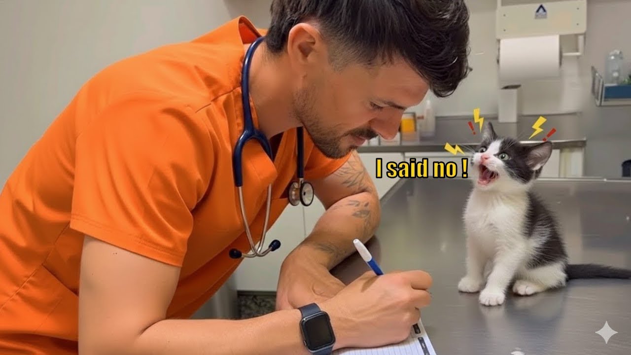 Cat Argues With the Vet Like a Real Human 😼💬🤣