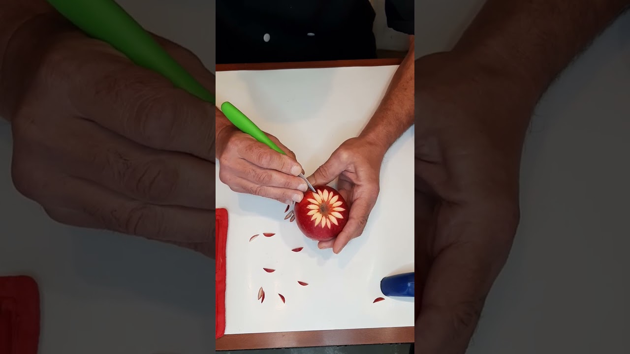 Réalisé une rosace dans une pomme premier partie.( Niveau débutant)