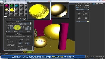 10 tính chất chuẩn trong chất liệu của 3Dmax  3dclass.net lớp học 3d trực tuyến từ xa online