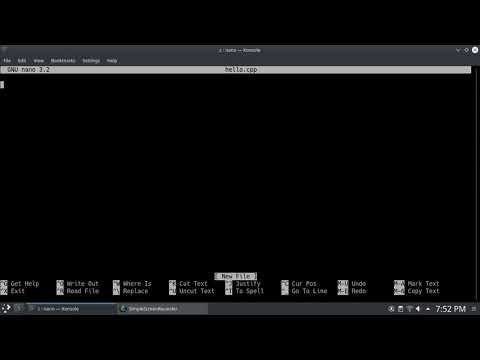 C++ Hello World In Linux Terminal