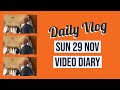 Narrowboat Vlog | Sun 29 Nov Video Diary | Daily Vlog Vlogmas (2020)