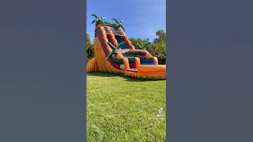 22ft Tropical Lava Waterslide Bouncehouse Waterslide 