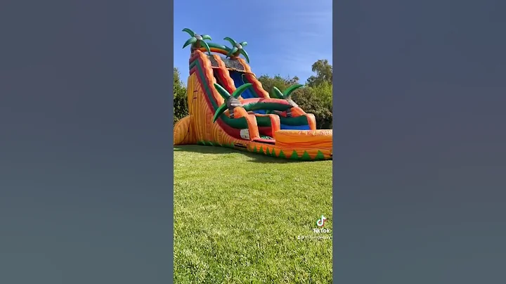 22ft Tropical Lava Waterslide #bouncehouse #waterslide