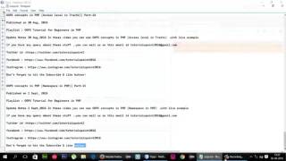 16 OOPS concepts in PHP Namespace in PHP Part 15 YouTube