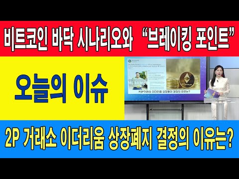 비트코인 바닥 시나리오와 “브레이킹 포인트”/<strong>P2P</strong> 거래소 이더리움 상장폐지 결정의 이유는?