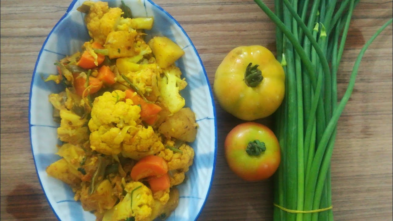 How to make Roasted vegetable bangla style। curry spiced Roasted vegetabele। BD CUISINE