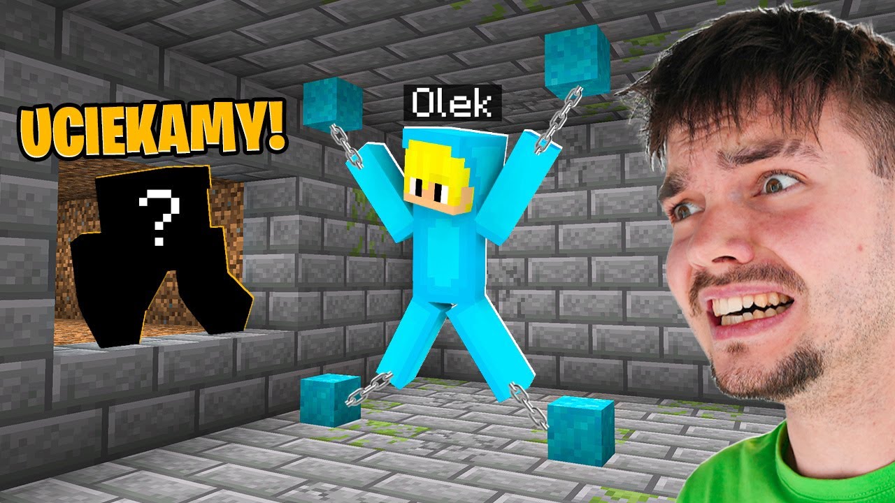 KTOŚ UWOLNIŁ LEONA i OLKA z WIĘZIENIA w Minecraft!