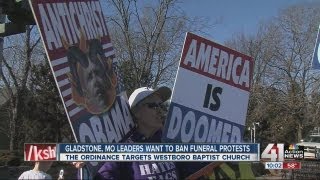 Gladstone discusses possible funeral protest ban