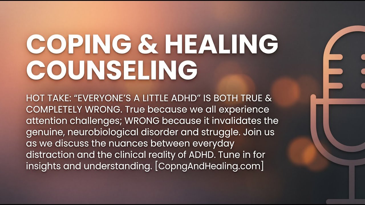 Hot take: 'everyone's a little ADHD' is... episode artwork