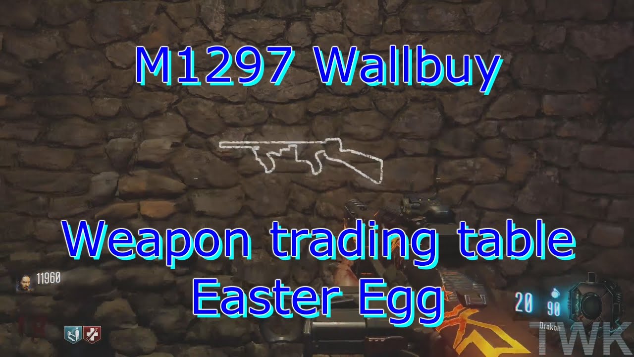 Revelations - M1297 Wallbuy and weapon trading table Easter Egg tutorial