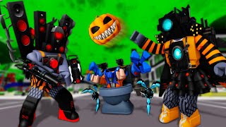 SKIBIDI TOILET War in ROBLOX Brookhaven 🏡RP (Holiday Special): Halloween 🎃