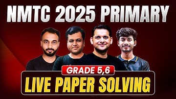 NMTC 2025 Primary Level Live Paper Solutions | Grade 5 & 6 | VOS