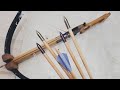 How to make crossbow bolts  steel tip wooden shaft