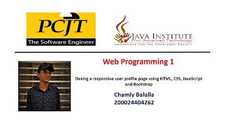 Design responsive user profile page using HTML, CSS, JavaScript and Bootstrap