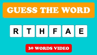 Scrambled Words Challenge #222