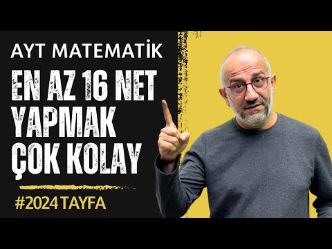 Ayt Matematik +16 Net Yapmak Çok Kolay #2024tayfa