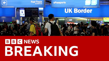 Net migration into the UK has fallen, official figures show | BBC News