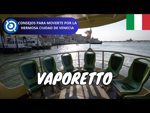 Video: Transporte público en Venecia: el vaporetto