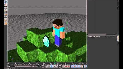 My first minecraft animation in CINEMA 4D