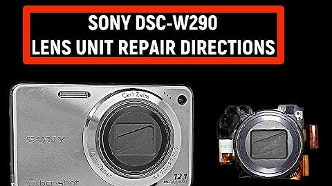 SONY DSC-W290 DIGITAL CAMERA REPAIR / HOW TO REMOVE, REPLACE, INSTALL,  BROKEN LENS / FIX MY CAMERA