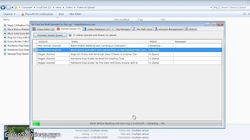 YouTube Bulk Uploader for the Lazy - Upload Queue - GinkoSolutions.com