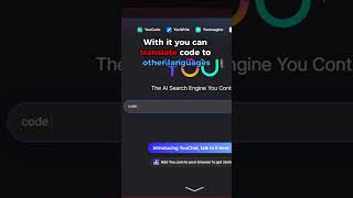Translate code between programming languages - you.com screenshot 2