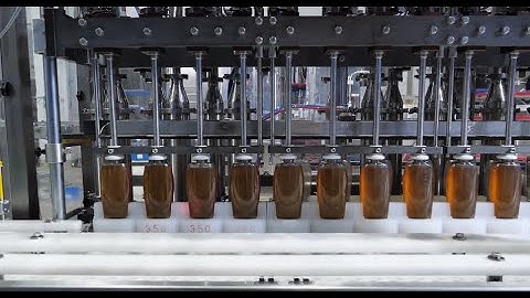 Huituo customized PET bottle servo filling capping machine for honey and syrup with cap unscrambler