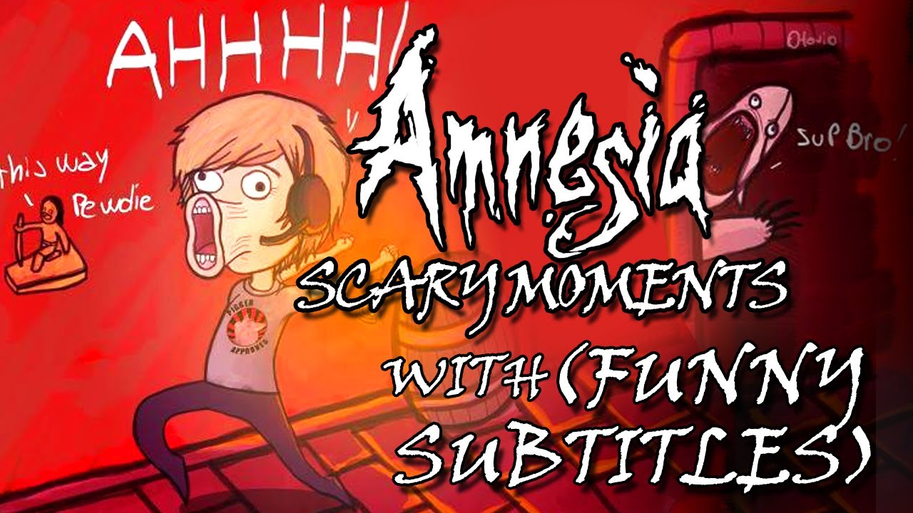 AMNESIA SCARY REACTIONS (and funny) moments with Subtitles! w/ PewDiePie EP3