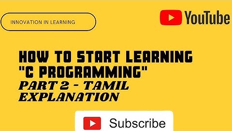 C programming#part 2#tamil explanation