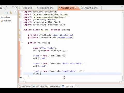 java tutorial - 32 - Event Handling - تعلم البرمجة بلغة جافا - YouTube