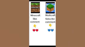 Minecraft vs multicraft #shorts