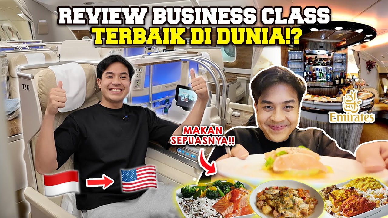 AKHIRNYA!! NAIK PESAWAT BUSINESS CLASS TERBAIK DI DUNIA?! EMIRATES A380