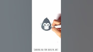 🦍 Cartoon Gorilla Face ❤️ Beginner