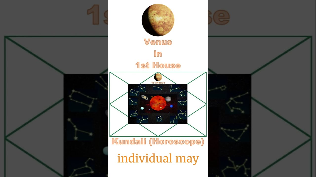 Venus in 1st House in Astrology, Horoscope, Birth Chart, Kundli (In English)