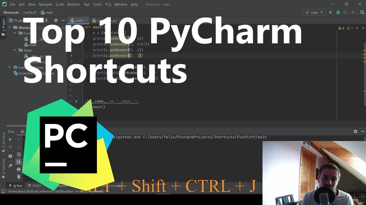 Pycharm Comment Shortcut