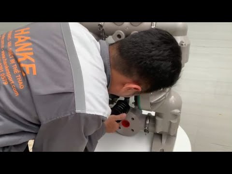 Video Máy bơm màng ARO 6661T3-344-C thân Nhựa màng PTFE kích... - youtube