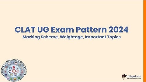 CLAT UG Exam Pattern 2024 | Weightage | Sections