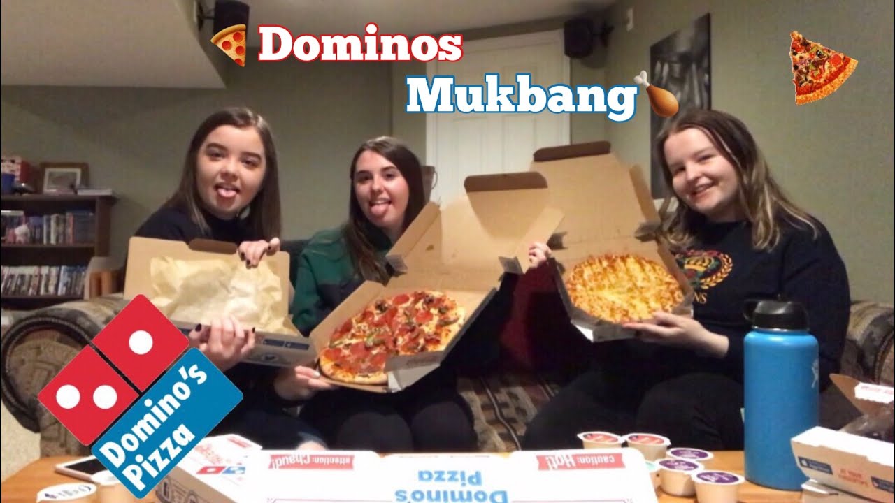 Dominos Mukbang! Pizza, Cheesy Bread, Chicken Wings & Dessert!