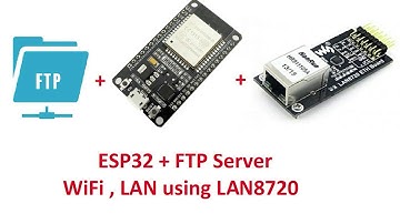 ESP32  FTP Client, download files in SDCARD #FTP #ESP32 #SERVER #W5100 #LAN8720 #ENC28j60