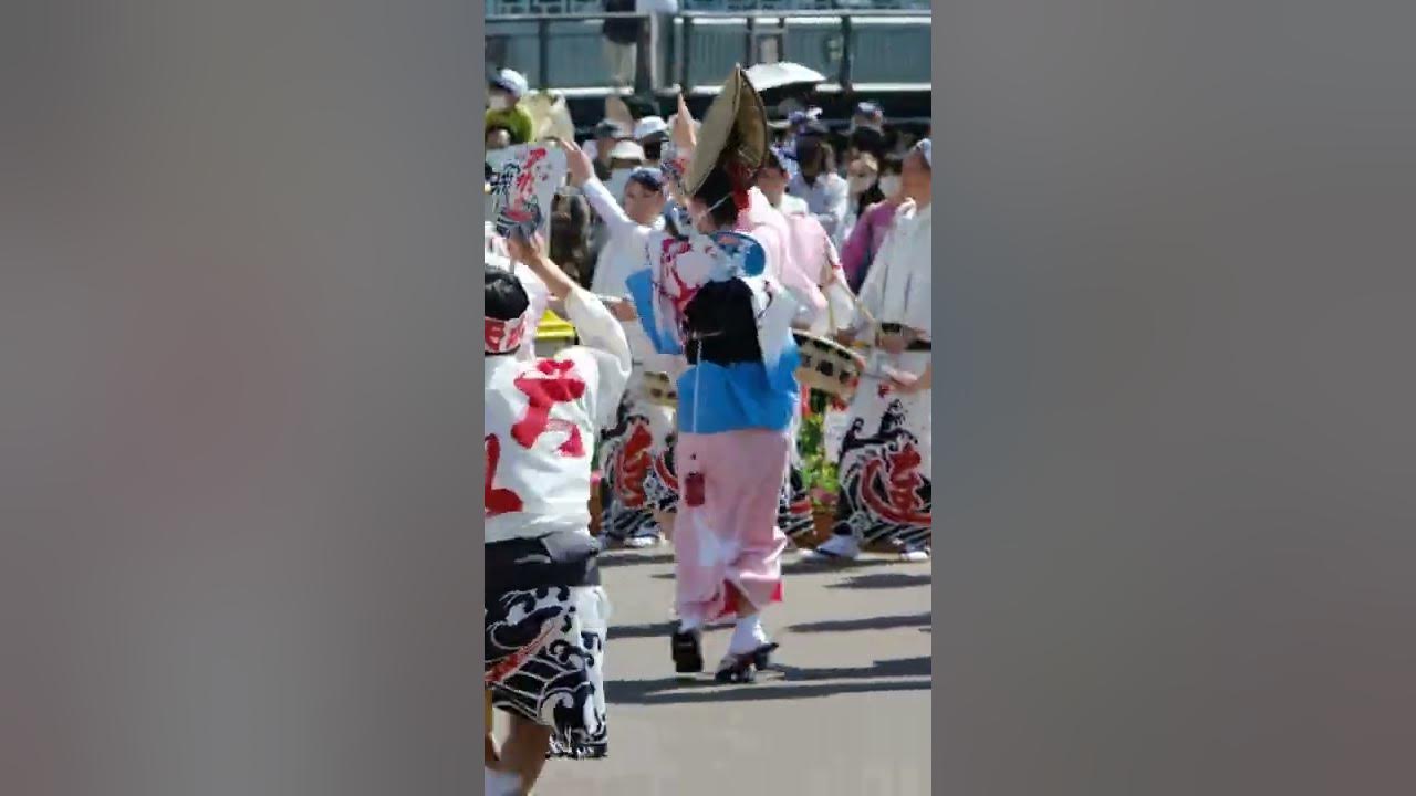 Japanese traditional dance Awa odori. #shorts