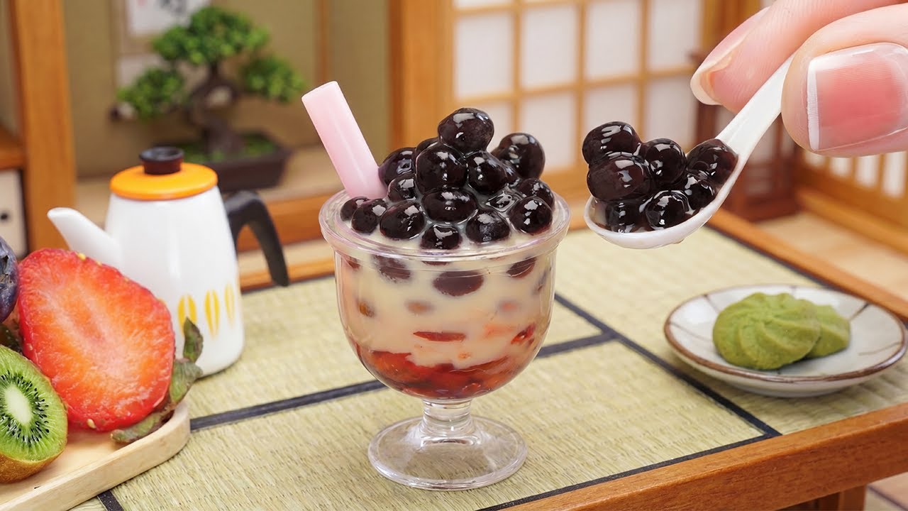 🔴[ライブ]🔴小さすぎて飲めない？ミニチュアのタピオカミルクティーを作ってみた