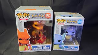 Unboxing: Wartortle and Deluxe Charizard Pokemon Funko Pop Vinyl figures 