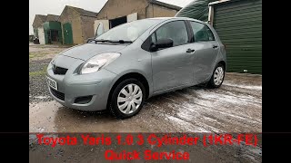 Servicing a 1.0, 3 Cylinder (1KR-FE) Toyota Yaris