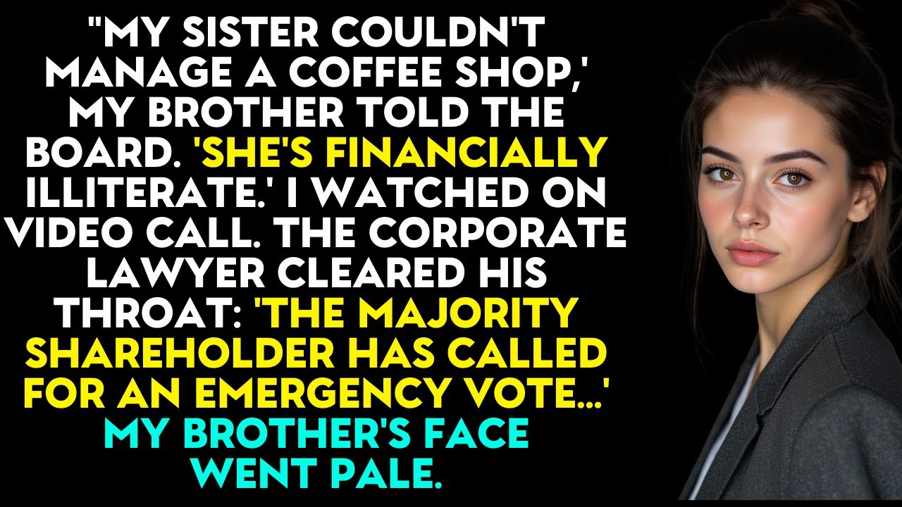 Brother Said 'You Couldn't Manage A Coffee Shop' - His 41 Shareholder Just Called A Board Meeting