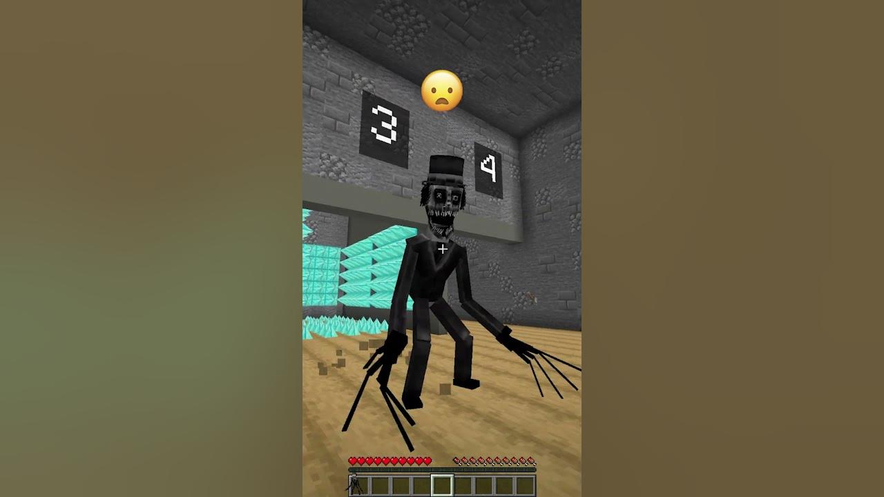 Obstacling Horror Mobs vs What Emoji Reaction #meme #shorts #minecraft