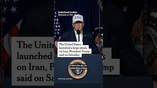 Trump Announces major Combat Operations In Iran