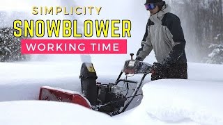Simplicity Signature Pro Snow Blower Review With Snow Plowing || Best Snow Blower