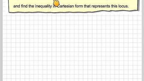 Finding the locus where lz - z_1l ≥  lz - z_2l