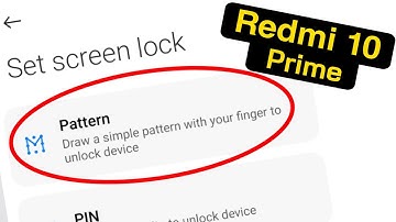 How to Set Pattern Lock in Redmi 10 Prime | Redmi 10 Prime Pattern Lock Settings